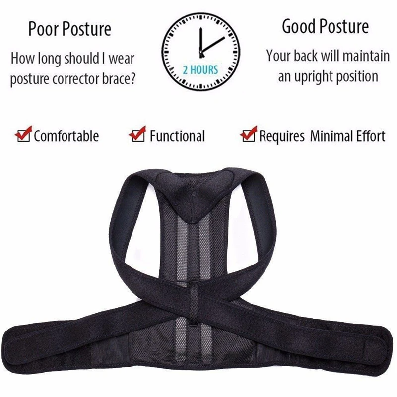 Idavita Pro Posture Corrector — Adjustable Back & Shoulder Support