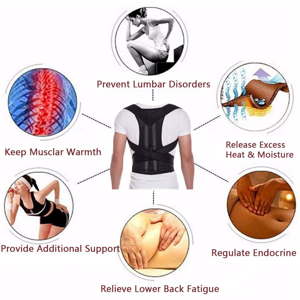 Idavita Pro Posture Corrector — Adjustable Back & Shoulder Support